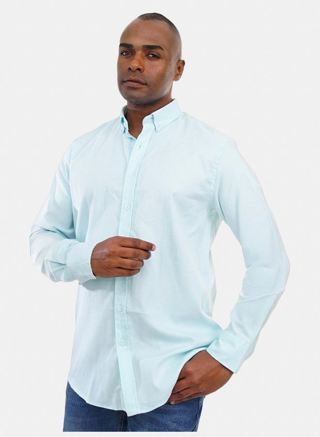 FIRE WOOD FireWood Long Sleeve Shirt  For Men- Aqua - Image 2
